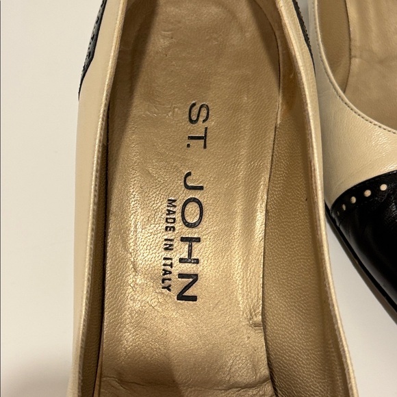 St. John Black and Cream Heels
